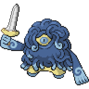a sprite fusion of Tangrowth and Honedge